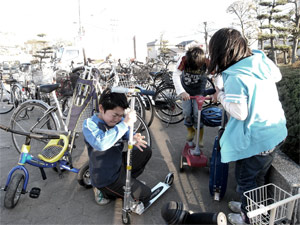 Bikes for Japan — the boys